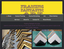 Tablet Screenshot of framingfantasticart.com.au